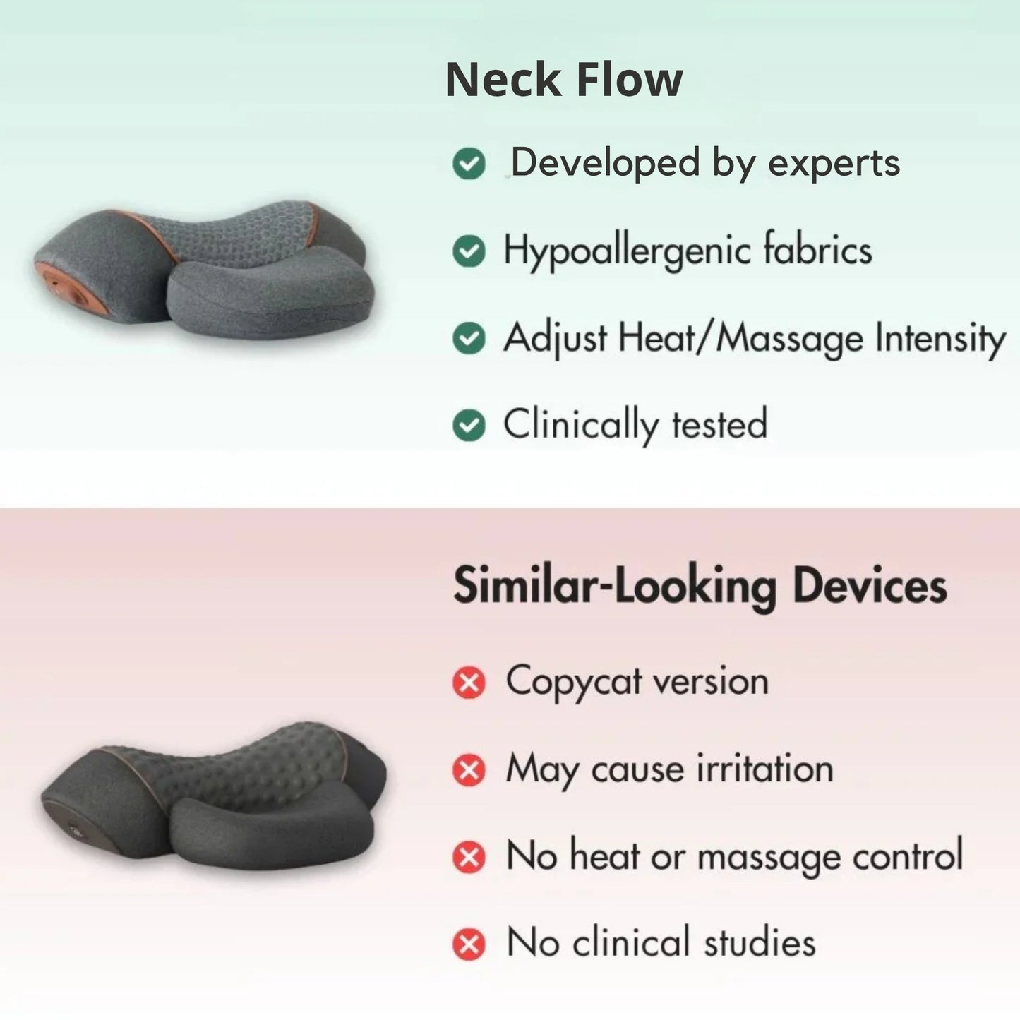 NeckFlow – 3-in-1 Neck Massager & Posture Corrector with Heat & Vibration