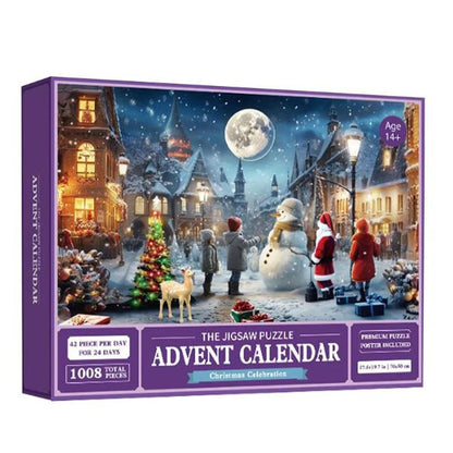 Puzzle Advent Calendar 2025 – 1008 Pieces | 24 Days of Fun
