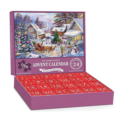 Puzzle Advent Calendar 2025 – 1008 Pieces | 24 Days of Fun