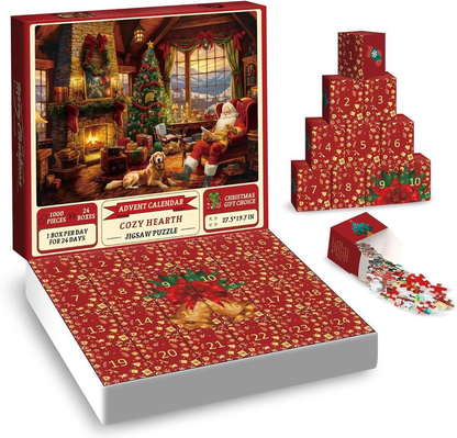 Puzzle Advent Calendar 2025 – 1008 Pieces | 24 Days of Fun