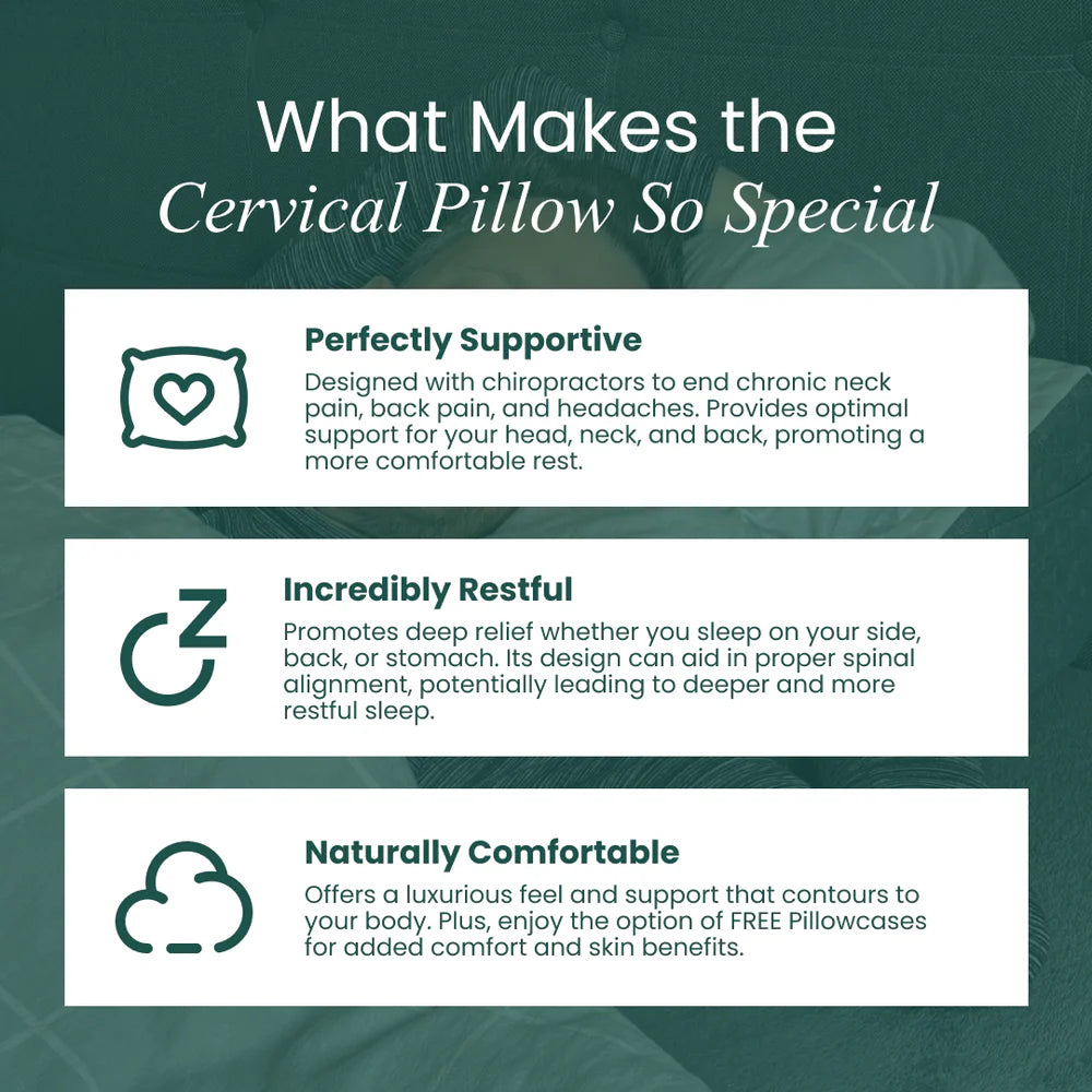 Cervical Memory Foam Pillow – Ergonomic Neck Pain Relief