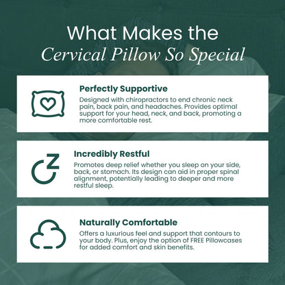 Cervical Memory Foam Pillow – Ergonomic Neck Pain Relief