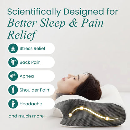 Cervical Memory Foam Pillow – Ergonomic Neck Pain Relief