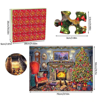 Puzzle Advent Calendar 2025 – 1008 Pieces | 24 Days of Fun