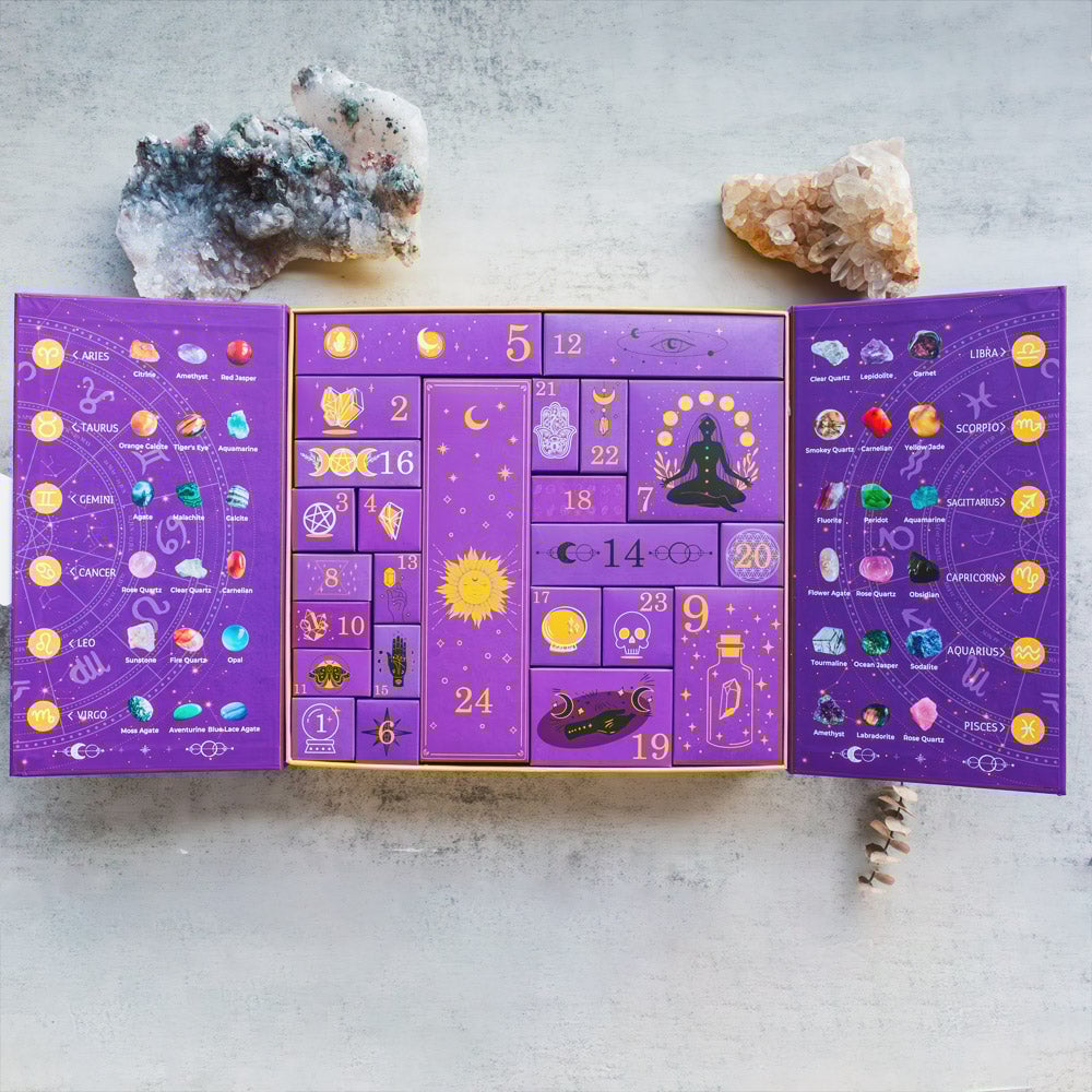 Crystals & Gemstones Advent Calendar 2025 – 24 Spiritual Surprises