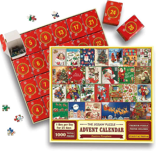 Puzzle Advent Calendar 2025 – 1008 Pieces | 24 Days of Fun