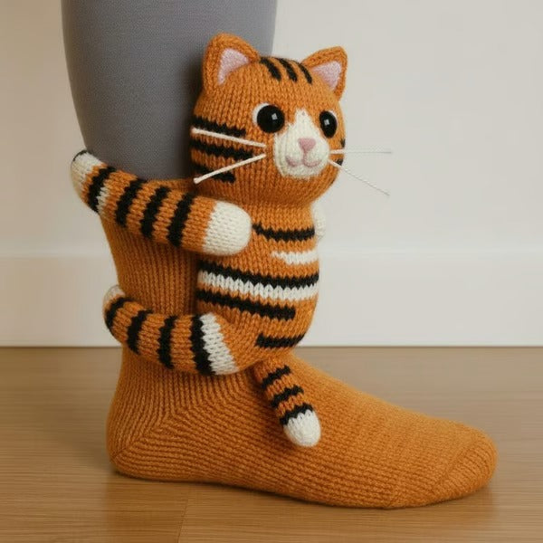 AnimalToes™ – 3D Animal Print Socks with Anti-Slip Sole