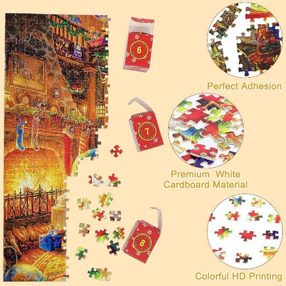 Puzzle Advent Calendar 2025 – 1008 Pieces | 24 Days of Fun
