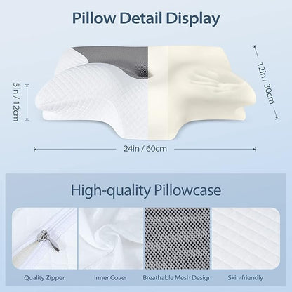 Cervical Memory Foam Pillow – Ergonomic Neck Pain Relief