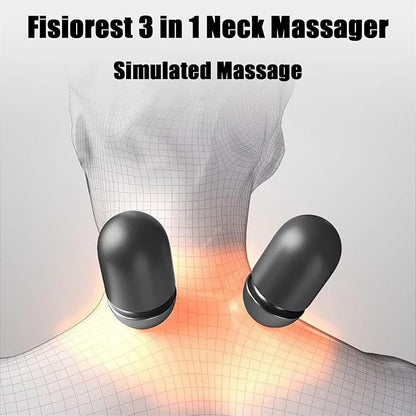 NeckFlow – 3-in-1 Neck Massager & Posture Corrector with Heat & Vibration