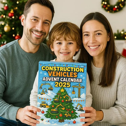 Construction Truck Advent Calendar 2025 – 24 Mini Vehicles & Accessories for Kids