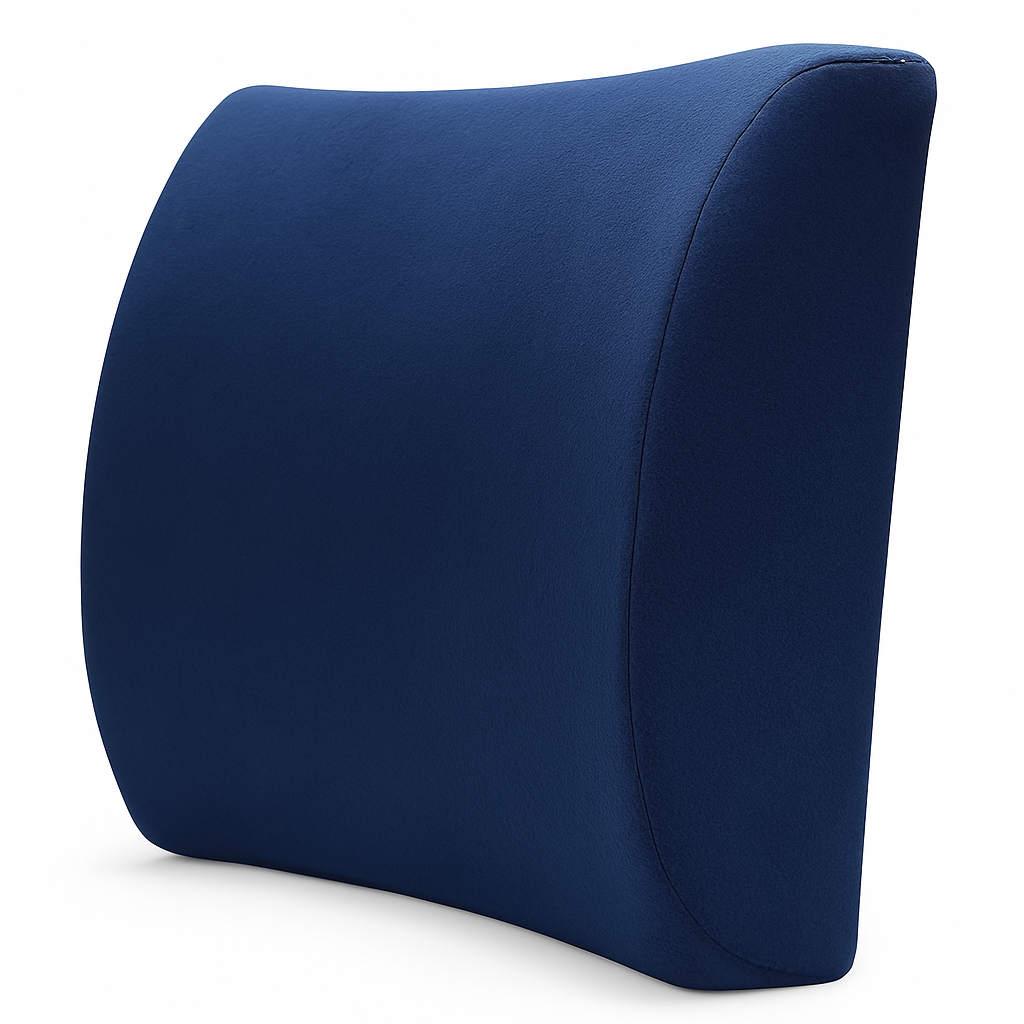Premium Back Cushion – Memory Foam & Breathable Mesh Support