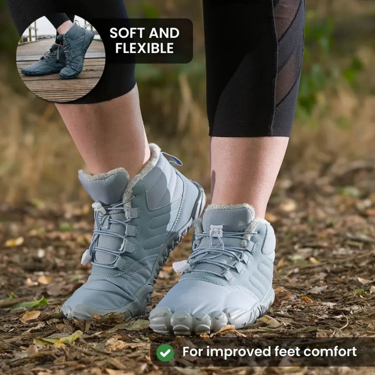 Caspar Pro – Waterproof, Non-slip Barefoot Shoes (Unisex Winter Comfort)