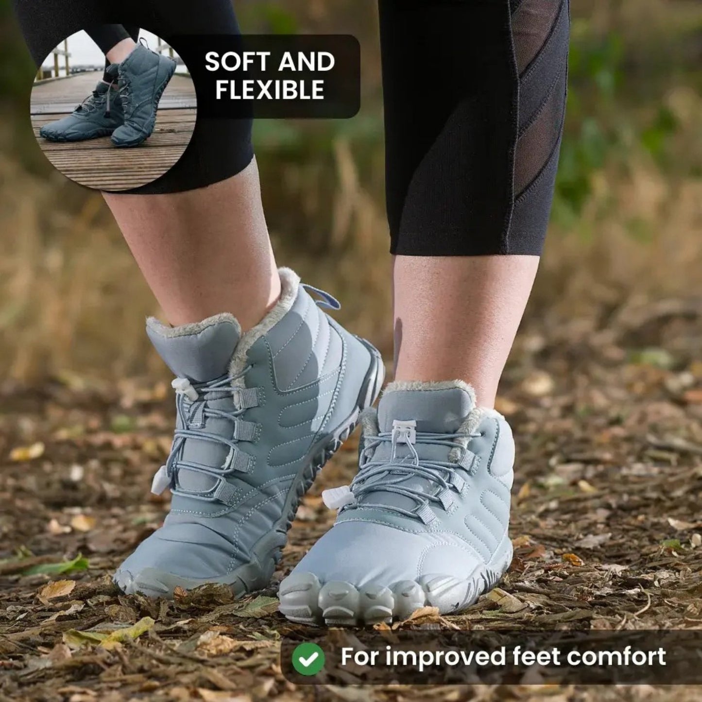 Caspar Pro – Waterproof, Non-slip Barefoot Shoes (Unisex Winter Comfort)