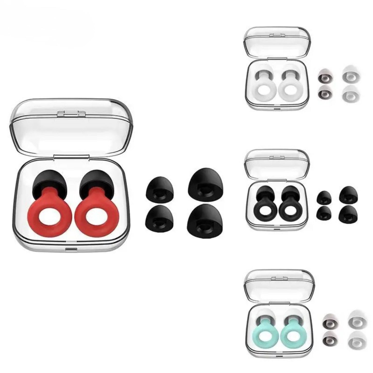 Premium Silicone Earplugs – Noise Cancelling & Waterproof (Sleep & Swim)