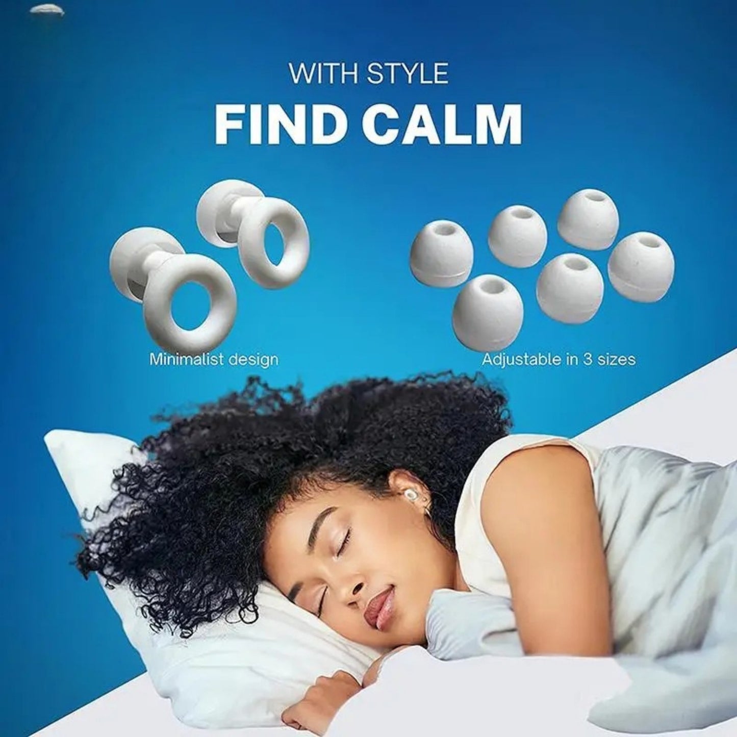 Premium Silicone Earplugs – Noise Cancelling & Waterproof (Sleep & Swim)