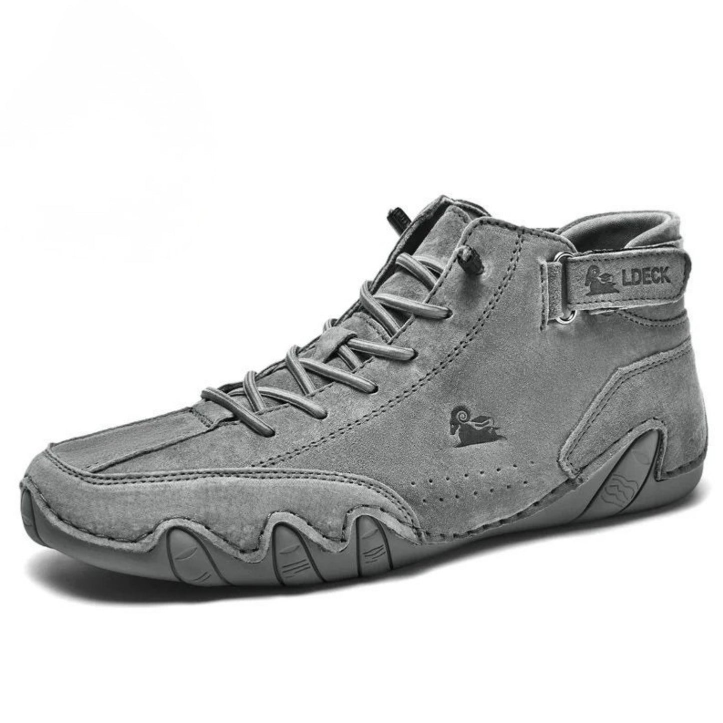 Leather Ankle Boots Men – Fur Lined, High-Top Luxury Winter Boots