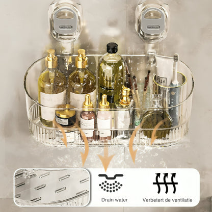 GripRack™ – Compact Wall Storage Rack with Drainage Hole (No Drilling)