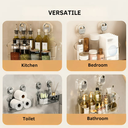 GripRack™ – Compact Wall Storage Rack with Drainage Hole (No Drilling)