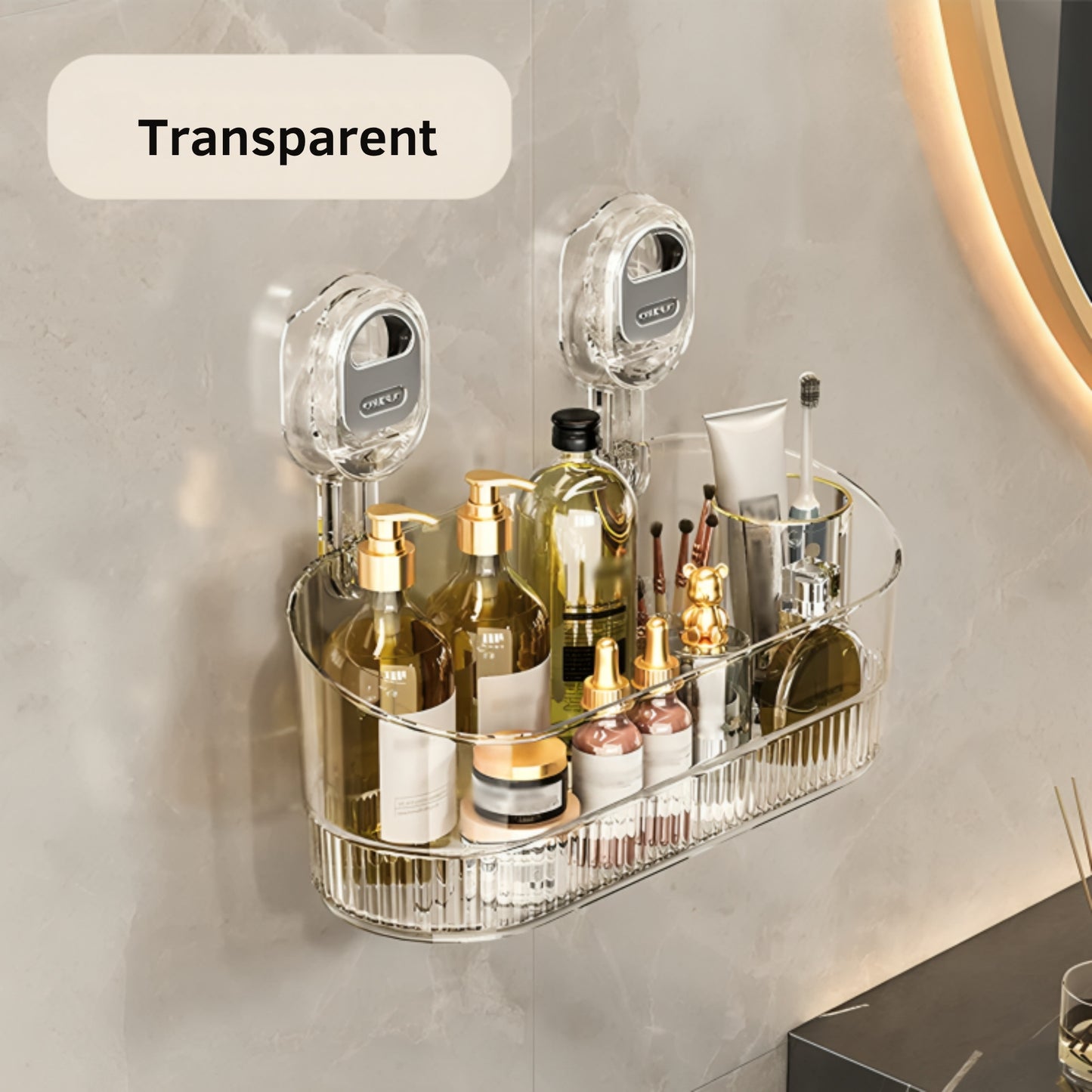 GripRack™ – Compact Wall Storage Rack with Drainage Hole (No Drilling)