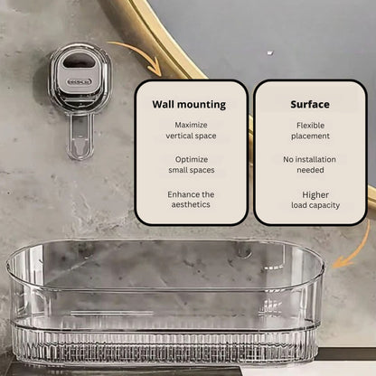 GripRack™ – Compact Wall Storage Rack with Drainage Hole (No Drilling)