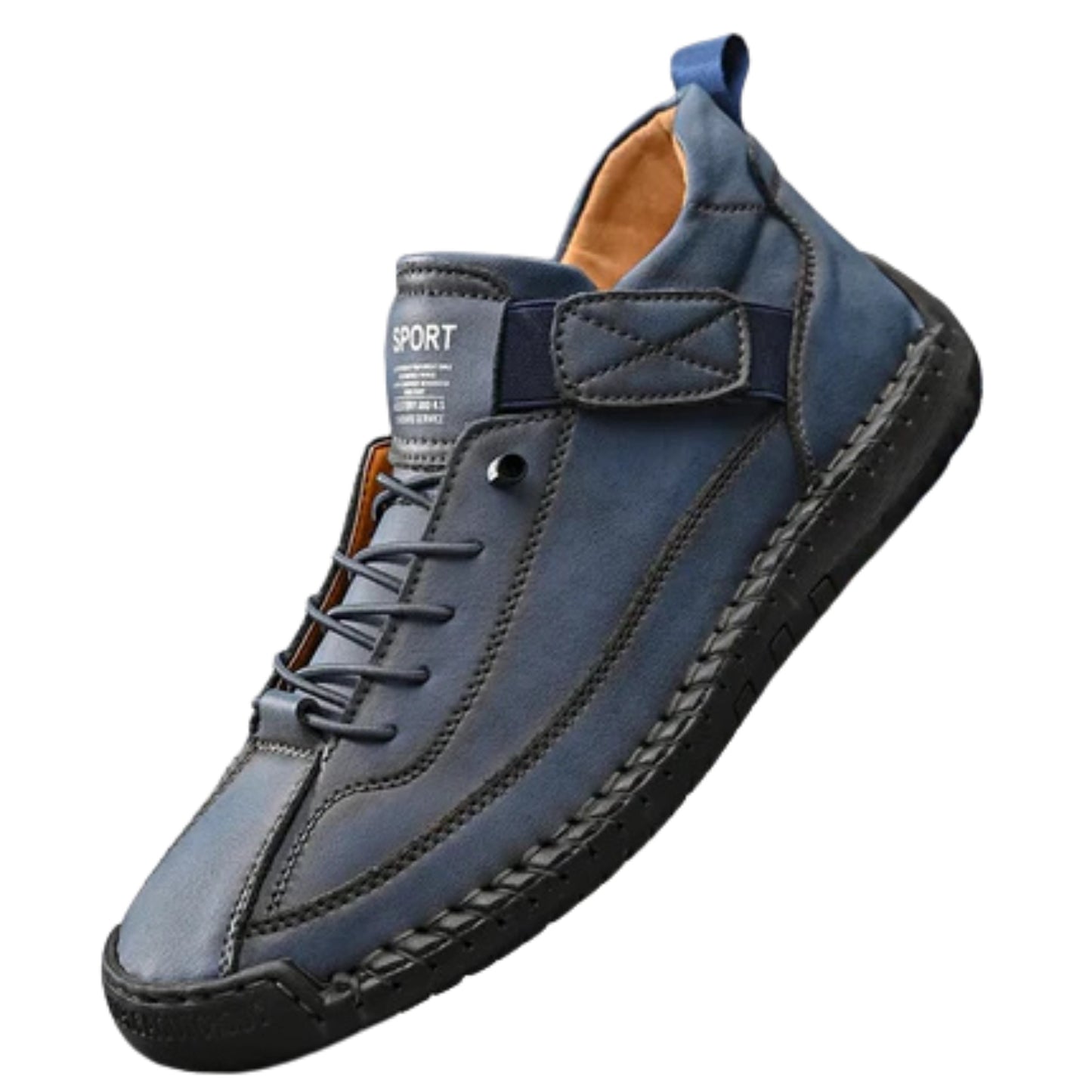 Handmade Leather Men’s Slip-On Loafers – Breathable Casual Flats