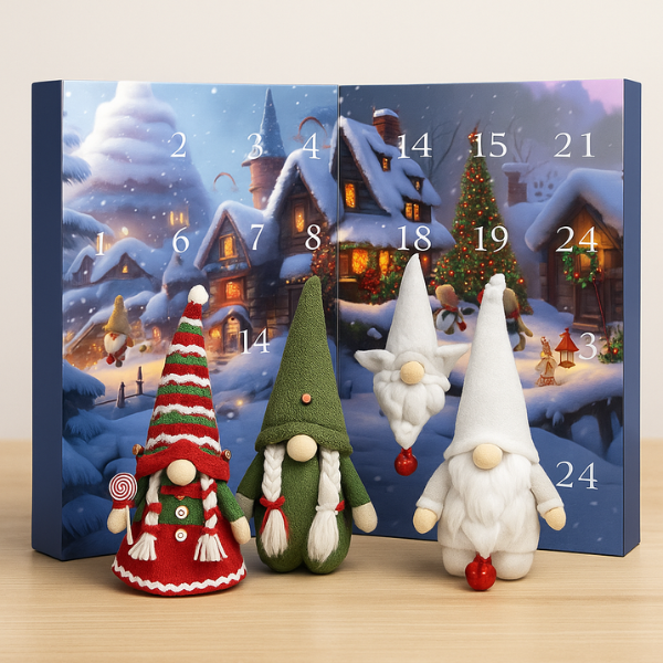 Advent Calendar Christmas Gnomes – Plush Gnome Surprises for December