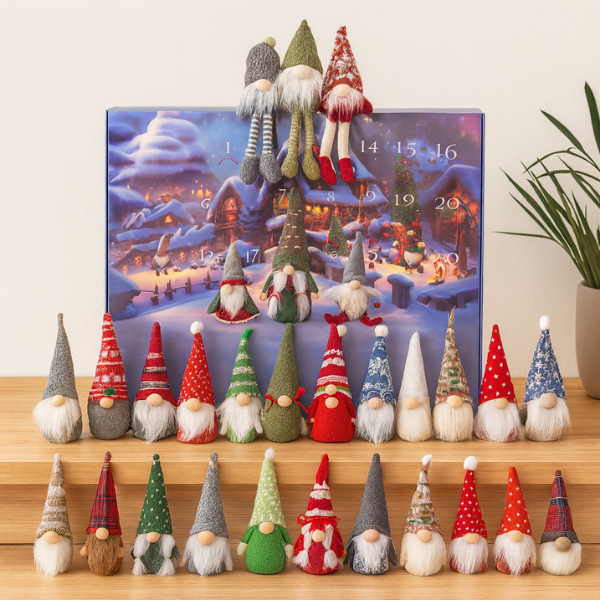Advent Calendar Christmas Gnomes – Plush Gnome Surprises for December
