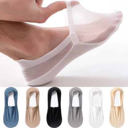 Men’s Invisible Mesh Summer Socks – Breathable & Non-Slip