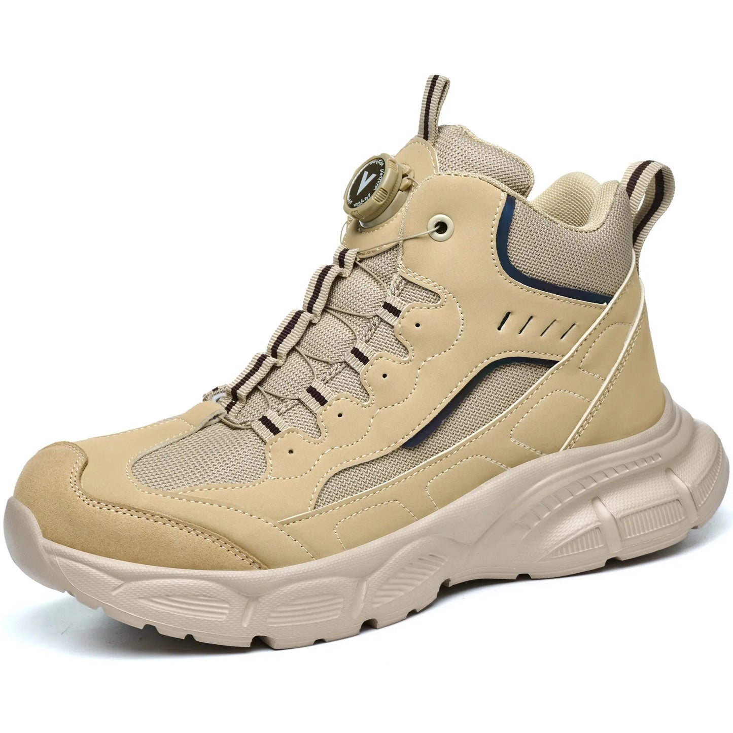 Men’s Safety Work Shoes with Rotary Button – Anti-Smash & Non-Slip