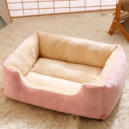 Soft Plush Pet Bed – Cozy Cat & Dog Cushion House