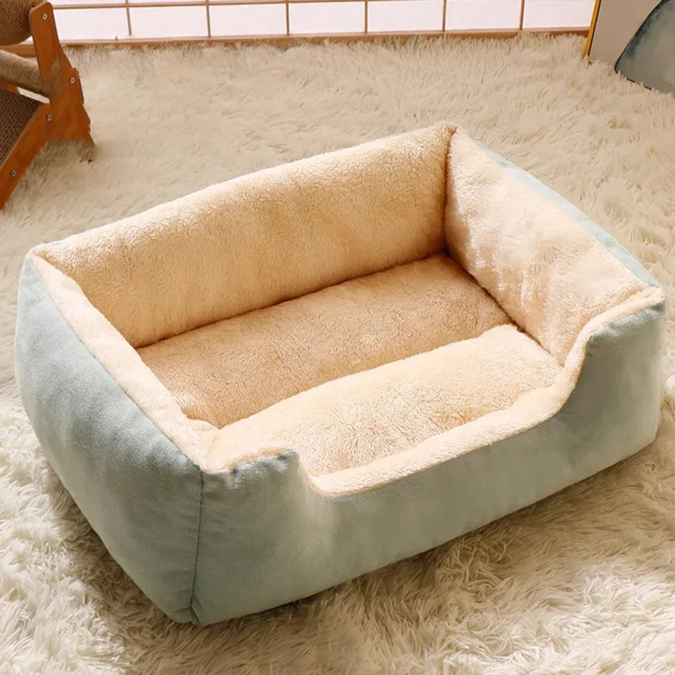 Soft Plush Pet Bed – Cozy Cat & Dog Cushion House