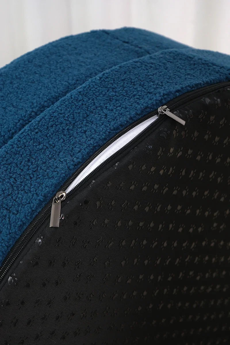 Thickened Round Pet Bed – Orthopedic, Waterproof & Cozy Nest
