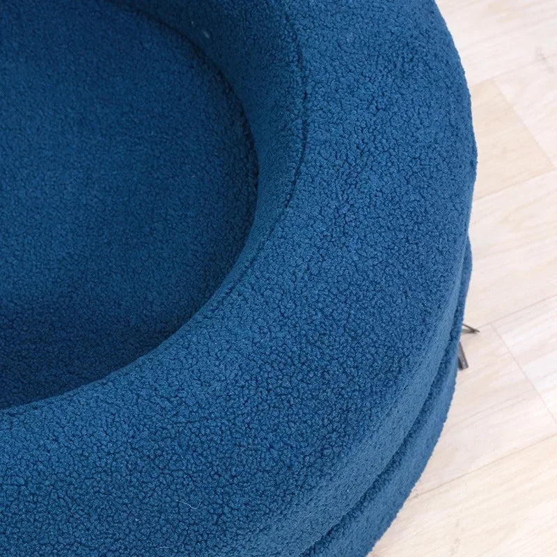 Thickened Round Pet Bed – Orthopedic, Waterproof & Cozy Nest