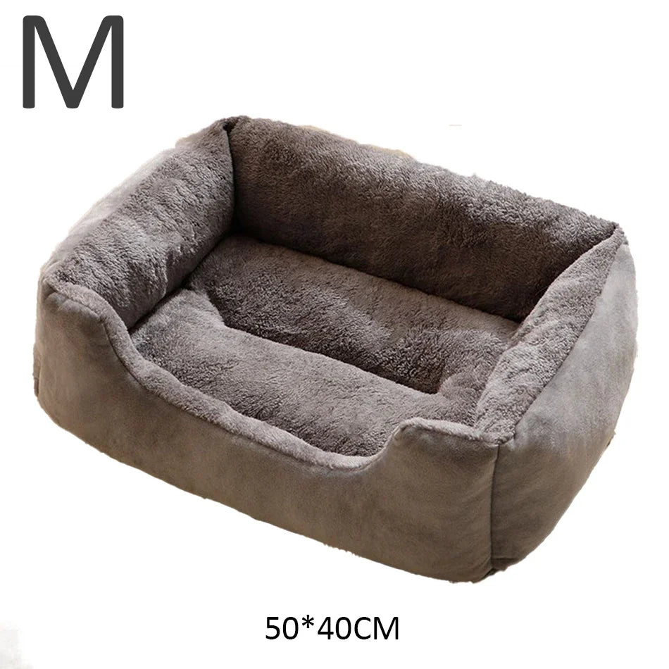 Soft Plush Pet Bed – Cozy Cat & Dog Cushion House