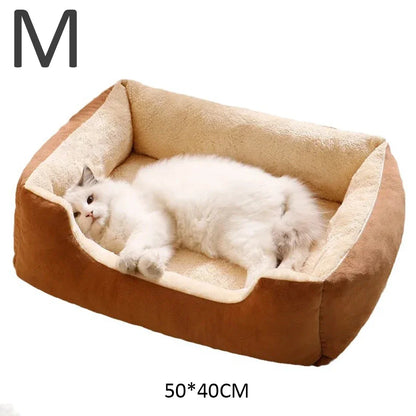 Soft Plush Pet Bed – Cozy Cat & Dog Cushion House