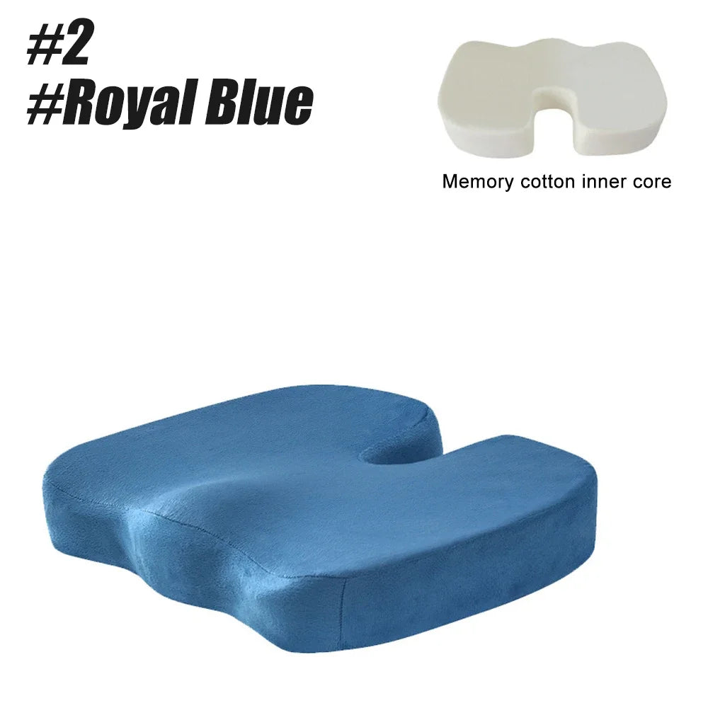 U-Shape Memory Foam Seat Cushion – Coccyx & Tailbone Pain Relief