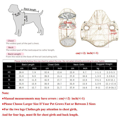 Warm Fleece Dog Hoodie – Cozy Winter Coat for Small Dogs