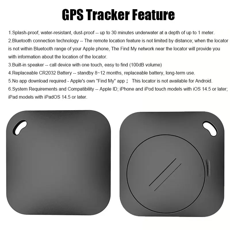 Smart Bluetooth GPS Tracker – Works with Apple Find My