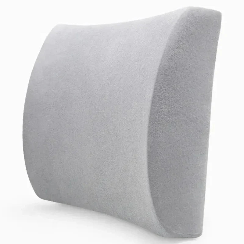 Premium Back Cushion – Memory Foam & Breathable Mesh Support