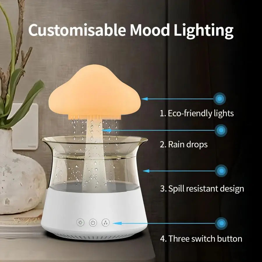 Relax Cloud Rain Diffuser – Ultrasonic Aromatherapy Humidifier