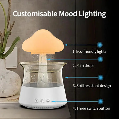Relax Cloud Rain Diffuser – Ultrasonic Aromatherapy Humidifier