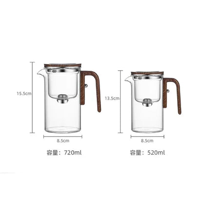 ZenBrew™ Magnetic Teapot - One-Click Tea Separation & Filter