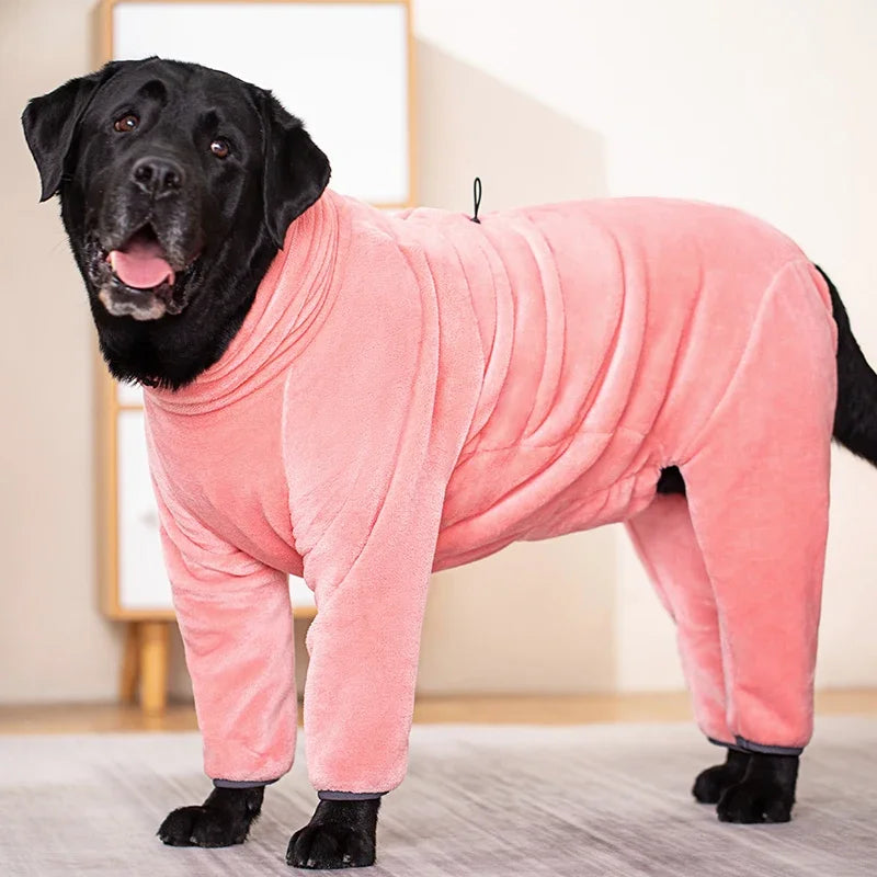 Waterproof Dog Drying Coat – Soft Microfiber Bathrobe for Large Dogs