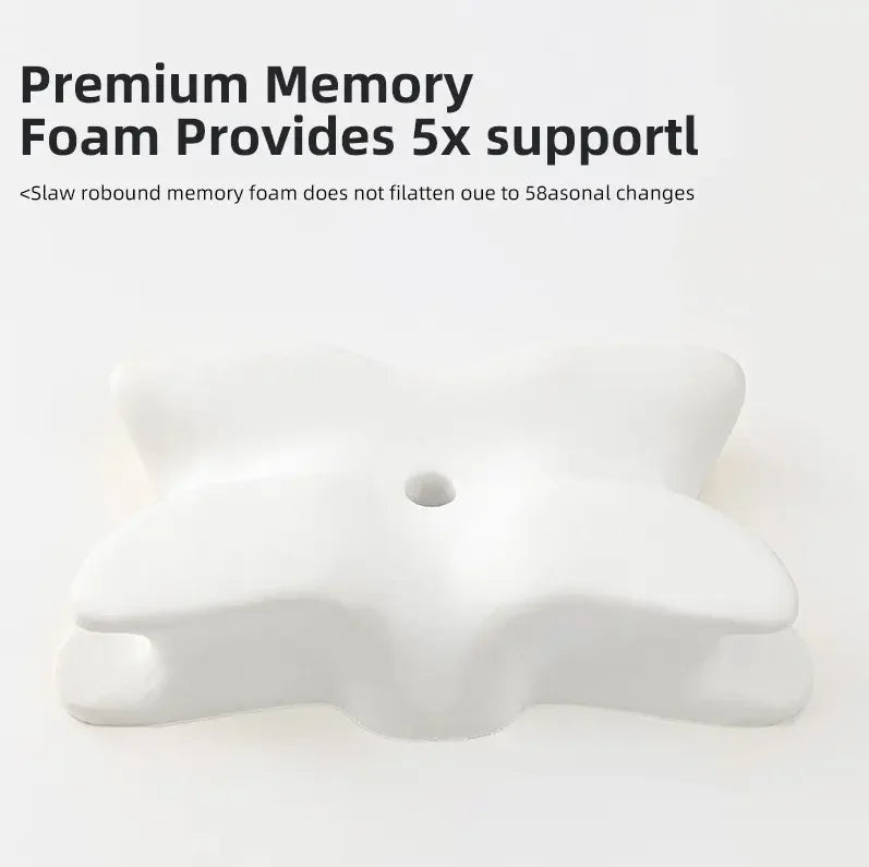 Butterfly Shape Memory Foam Neck Pillow – Ergonomic Support