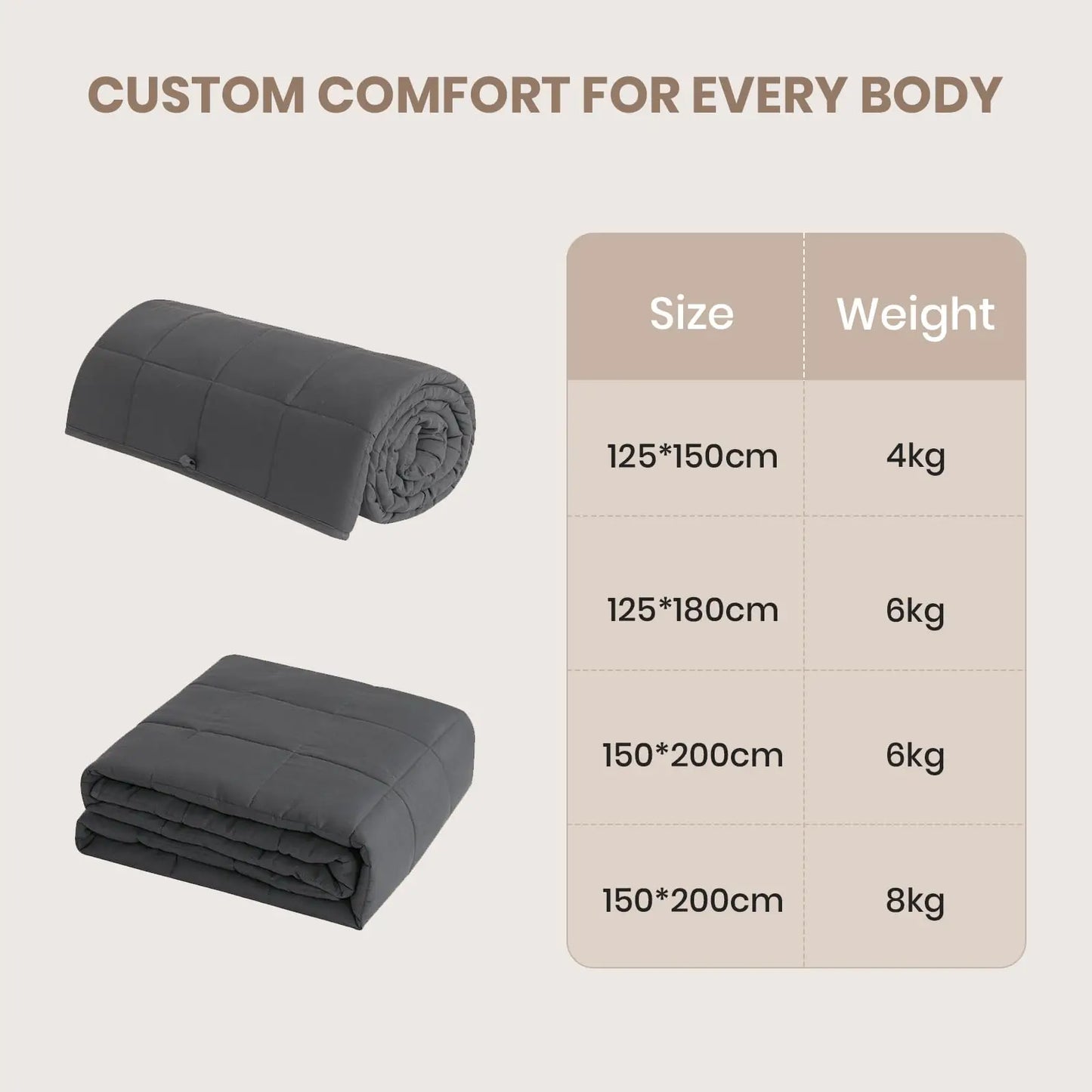 Good Nite Weighted Blanket – Stress Relief & Better Sleep