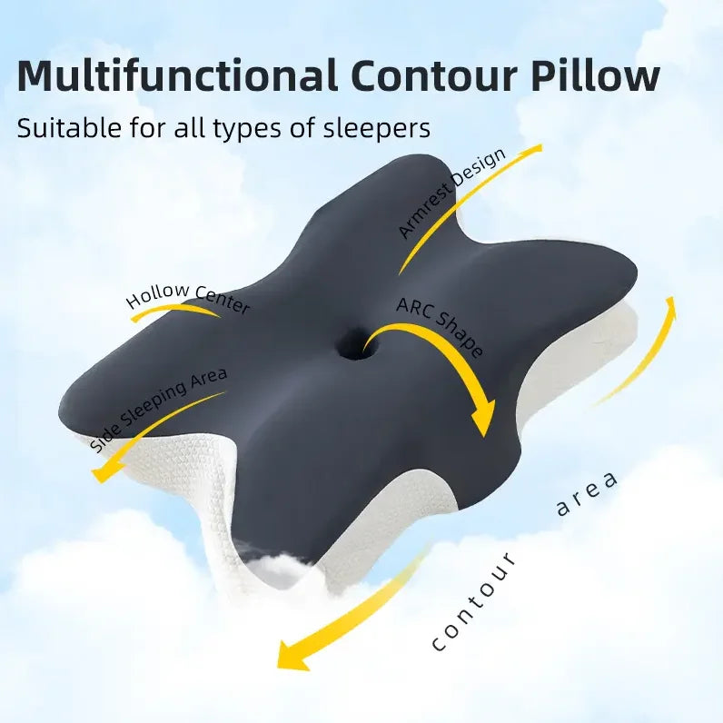 Butterfly Shape Memory Foam Neck Pillow – Ergonomic Support