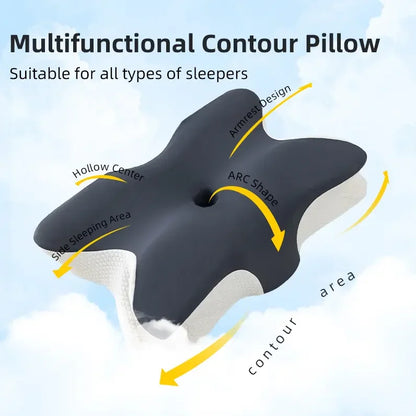 Butterfly Shape Memory Foam Neck Pillow – Ergonomic Support