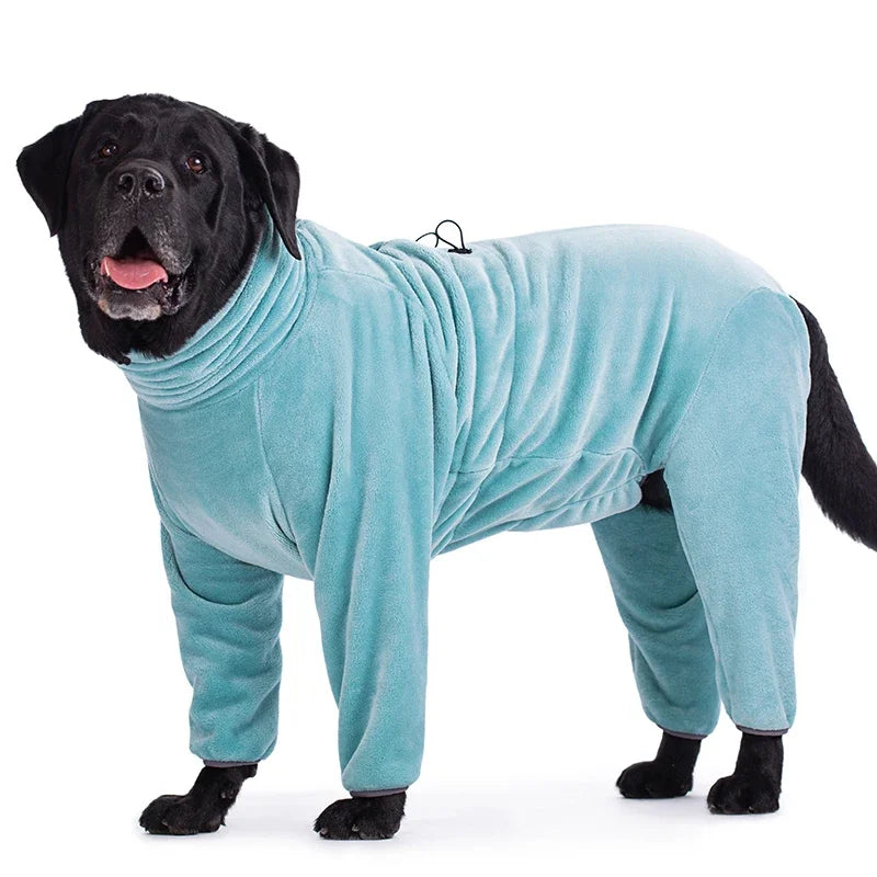 Waterproof Dog Drying Coat – Soft Microfiber Bathrobe for Large Dogs