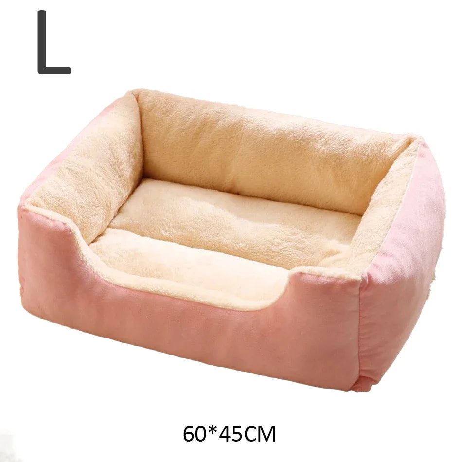 Soft Plush Pet Bed – Cozy Cat & Dog Cushion House
